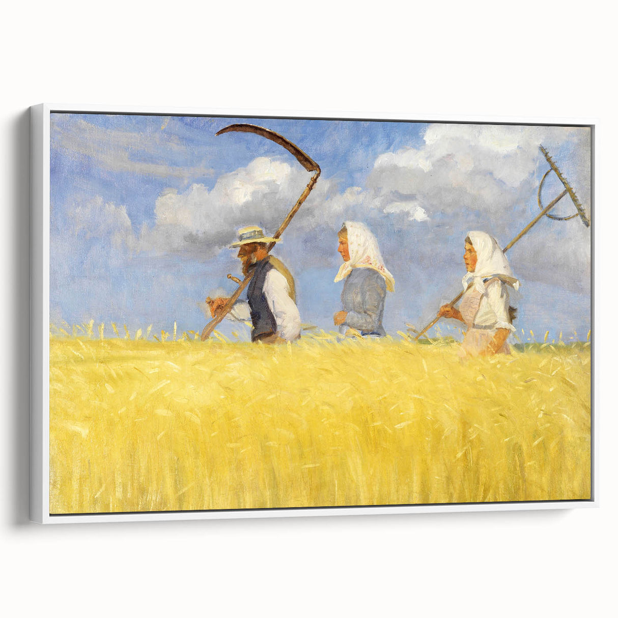 Harvesters - Pastoral Field Scene by Anna Ancher