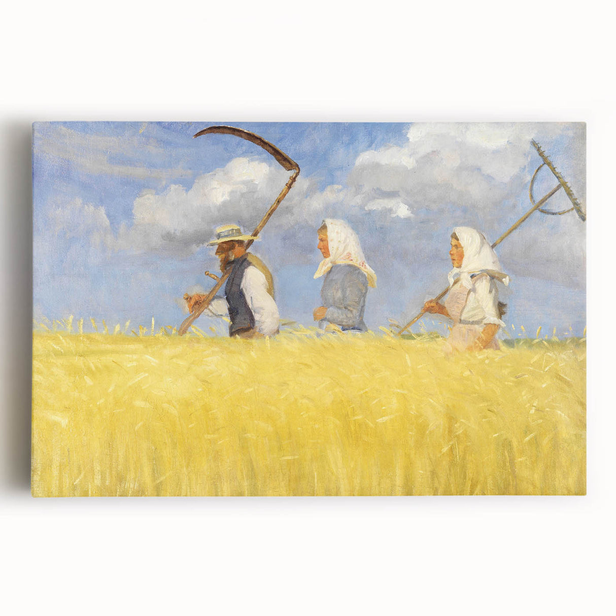 Harvesters - Pastoral Field Scene by Anna Ancher