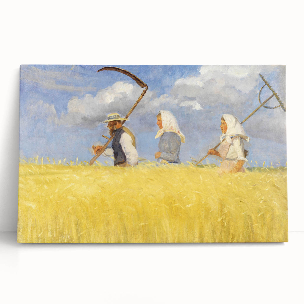 Harvesters - Pastoral Field Scene by Anna Ancher