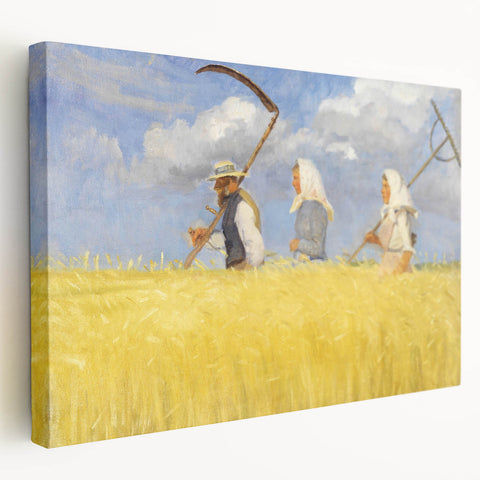 Harvesters - Pastoral Field Scene by Anna Ancher