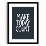 Make Today Count - Boys Room Wall Art Kids Decor