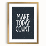 Make Today Count - Boys Room Wall Art Kids Decor