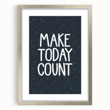 Make Today Count - Boys Room Wall Art Kids Decor