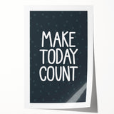 Make Today Count - Boys Room Wall Art Kids Decor