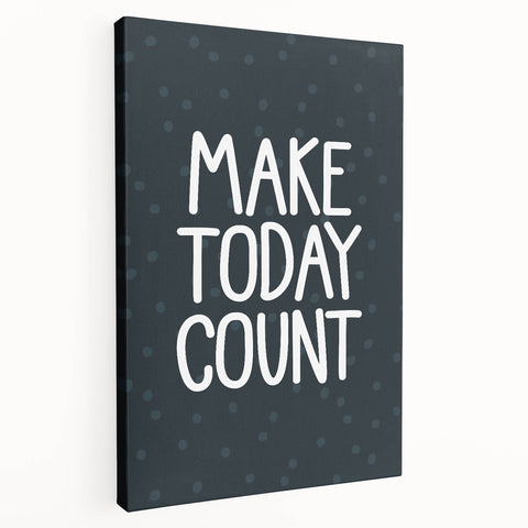 Make Today Count - Boys Room Wall Art Kids Decor