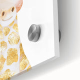 Floral Baby Giraffe Girls Room Wall Art – Nursery Print