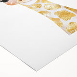 Floral Baby Giraffe Girls Room Wall Art – Nursery Print