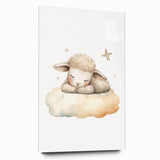 Sleeping Lamb Nursery Wall Art – Baby Room Decor & Kids Prints
