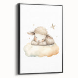 Sleeping Lamb Nursery Wall Art – Baby Room Decor & Kids Prints