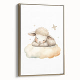 Sleeping Lamb Nursery Wall Art – Baby Room Decor & Kids Prints