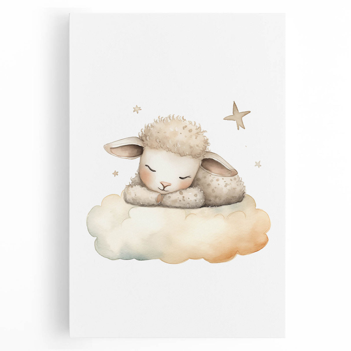 Sleeping Lamb Nursery Wall Art – Baby Room Decor & Kids Prints