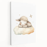 Sleeping Lamb Nursery Wall Art – Baby Room Decor & Kids Prints