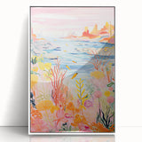 Rolled Paper Art Prints for Kids – Ocean Landscape Wall Decor
