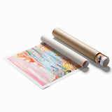 Rolled Paper Art Prints for Kids – Ocean Landscape Wall Decor