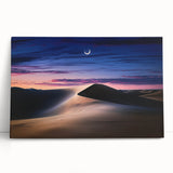 Abstract landscape canvas art showcasing serene sand dunes under a vibrant sunset, ideal for modern home decor. Ideal for adding warmth and tranquility to any space.