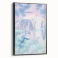 Dreamy Pastel Mountain Landscape - Soft Modern Art Print for Tranquil Decor