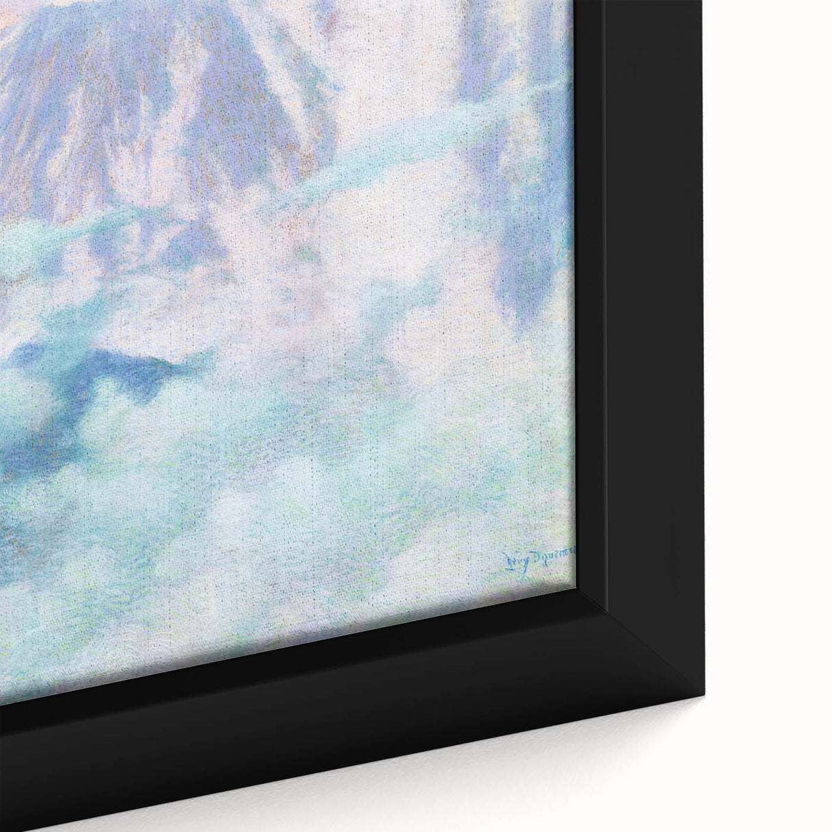 Dreamy Pastel Mountain Landscape - Soft Modern Art Print for Tranquil Decor