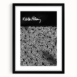 Black and White Pop Art Wall Art - Iconic Line Art Canvas Print