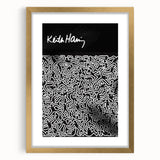 Black and White Pop Art Wall Art - Iconic Line Art Canvas Print