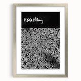 Black and White Pop Art Wall Art - Iconic Line Art Canvas Print