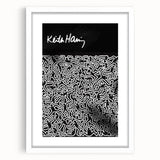 Black and White Pop Art Wall Art - Iconic Line Art Canvas Print