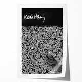 Black and White Pop Art Wall Art - Iconic Line Art Canvas Print