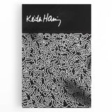 Black and White Pop Art Wall Art - Iconic Line Art Canvas Print