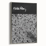 Black and White Pop Art Wall Art - Iconic Line Art Canvas Print