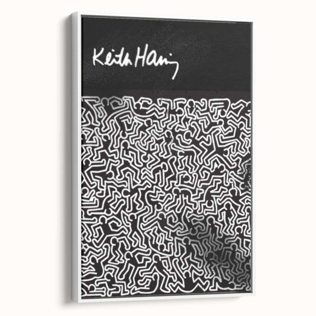 Black and White Pop Art Wall Art - Iconic Line Art Canvas Print