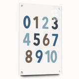Numbers Typography Art Print – Educational Modern Wall Decor