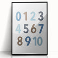 Numbers Typography Art Print – Educational Modern Wall Decor