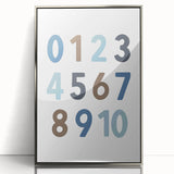 Numbers Typography Art Print – Educational Modern Wall Decor