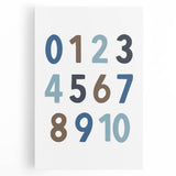 Numbers Typography Art Print – Educational Modern Wall Decor