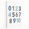 Numbers Typography Art Print – Educational Modern Wall Decor