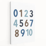 Numbers Typography Art Print – Educational Modern Wall Decor