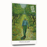 Large abstract wall art featuring vibrant hues and impressionist style, printed on acrylic glass.