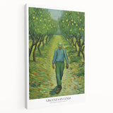 Impressionist style painting on stretched canvas depicting a vibrant floral scene, ideal for kitchen wall art.