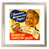 Vintage Chesterfield Cigarettes Ad Poster | Retro Father's Day Art