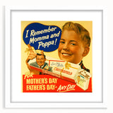 Vintage Chesterfield Cigarettes Ad Poster | Retro Father's Day Art