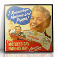 Vintage Chesterfield Cigarettes Ad Poster | Retro Father's Day Art