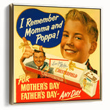 Vintage Chesterfield Cigarettes Ad Poster | Retro Father's Day Art