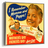 Vintage Chesterfield Cigarettes Ad Poster | Retro Father's Day Art