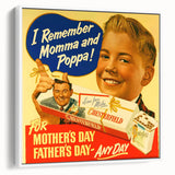Vintage Chesterfield Cigarettes Ad Poster | Retro Father's Day Art