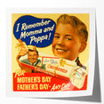 Vintage Chesterfield Cigarettes Ad Poster | Retro Father's Day Art