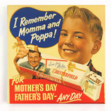 Vintage Chesterfield Cigarettes Ad Poster | Retro Father's Day Art