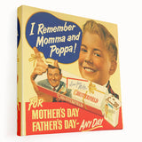 Vintage Chesterfield Cigarettes Ad Poster | Retro Father's Day Art