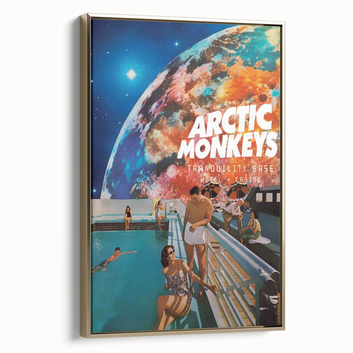 Arctic Monkeys Retro Poster – Tranquility Base Wall Art