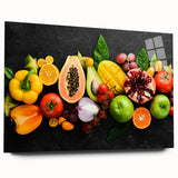Exotic Fruit Medley - Colorful Tropical Kitchen Wall Art