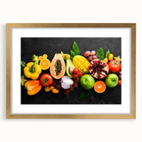 Exotic Fruit Medley - Colorful Tropical Kitchen Wall Art
