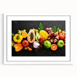 Exotic Fruit Medley - Colorful Tropical Kitchen Wall Art